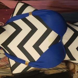 Victoria Secret bikini top 34D royal blue